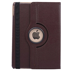 Avis Wewoo Smart Cover marron pour iPad Air 2 360 degrés de rotation litchi texture flip étui en cuir avec 2 supports d'engrenages