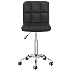 Helloshop26 Chaise fauteuil siège de bureau informatique étude pivotante similicuir noir 02_0024053