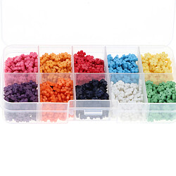 Avis 1000pcs couleur mixte flocon de neige boutons en résine pour embellissement bricolage artisanat 6mm