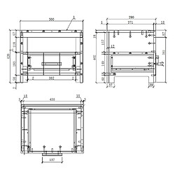 Avis Vipack Table de chevet avec tiroir Erik Bois Blanc