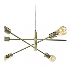 Acheter Luminaire Center Suspension Alana laiton antique 6 ampoules