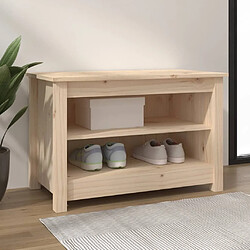 Maison Chic Banc à chaussures | Meuble de rangement à chaussures Meuble d'Entrée 70x38x45,5 cm Bois de pin massif -MN38147