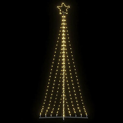 vidaXL Guirlande de sapin de Noël 447 LED blanc chaud 250 cm