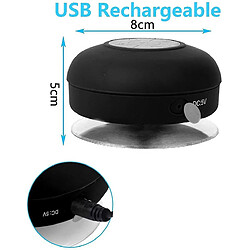 Universal Yh-Bluetooth Mini en haut-parleur de douche avec microphone intégré à la ventouse, adapté à la salle de bain et à l'extérieur (jaune) pas cher