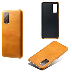 Coque en TPU + PU orange pour votre Samsung Galaxy S20 FE/S20 FE 5G