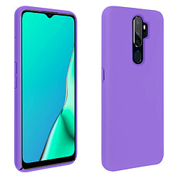 Avizar Coque Oppo A9 2020 et A5 2020 Silicone Semi-rigide Finition Soft Touch violet