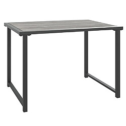 vidaXL Table de jardin anthracite 55x40x37 cm acier