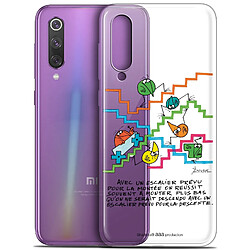 Caseink Coque Pour Xiaomi Mi 9 SE (5.97 ) [Gel HD Collection Les Shadoks ? Design L'escalier - Souple - Ultra Fin - Imprimé en France]