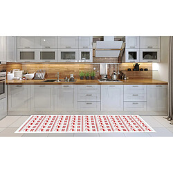 Alter Chemin de cuisine, 100% Made in Italy, Tapis résistant aux taches avec impression numérique, Tapis antidérapant et lavable, Modèle de Noël - Cain, cm 240x52