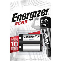 pile lithium - energizer 2cr5 - 6 volts - blister de 1 pile