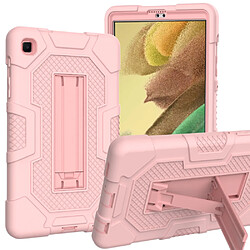 Coque en TPU + Silicone Conception de couleur contrastée B3 avec béquille coulissante or rose pour votre Samsung Galaxy Tab A7 Lite 8.7 pouces T225/T220 (2021)