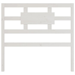 Maison Chic Tête de lit moderne pour chambre - Décoration de lit Blanc 105,5x4x100 cm Bois massif de pin -MN10375