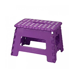 Wadiga Escabeau Marchepied Pliable Plastique Violet - Hauteur 22cm