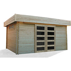 Solid Abri jardin bois Viborg - 13.71 m² - 4.18 x 3.28 x 2.32 m - 40 mm 