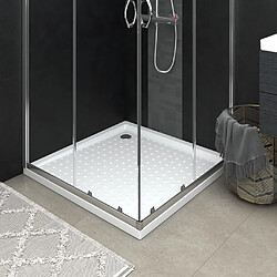 vidaXL Receveur de douche avec picots Blanc 90x90x4 cm ABS