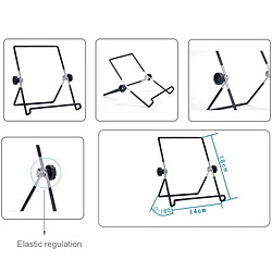 Acheter Wewoo Support Holder pour iPad 4, 2 & 3, iPad, mini / mini 2 Retina et autres tablettes de 7 pouces Stand multi-angle,