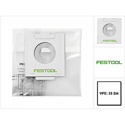 Festool ENS-CT 36 AC/25 Sacs d'élimination des déchets - 25 pièces ( 5x 496215 ) pour aspirateur mobile Autoclean CT 36