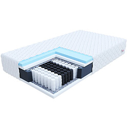 Kids Literie Matelas ONNA - Mousse HR - Ressorts ensachés - Epaisseur 19cm