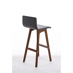 Avis Non Tabouret de bar Taunus tissu noyer