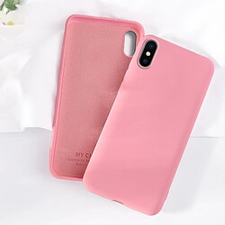 Wewoo Coque Souple Silicone liquide ultra-mince tout-en-un cas de téléphone portable matériau écologique peut être lavé cas de pour iPhone X / XS rose