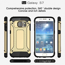 Acheter Wewoo Coque renforcée or pour Samsung Galaxy S7 / G930 Armure Tough TPU + PC Combinaison