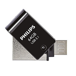 Philips 2 en 1 noir 64GB OTG USB C + USB 3.1