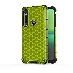 Wewoo Coque Souple Pour Motorola Moto G8 Play antichoc nid d'abeille PC + TPU Vert