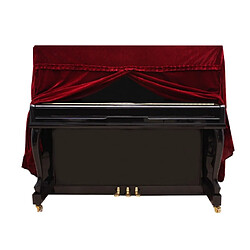 Wewoo Housse de protection pour instrument en velours doré Pianocouverture complètetaille 150x60x110cm rouge