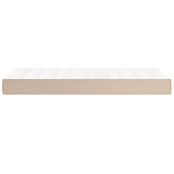 Avis vidaXL Matelas de lit à ressorts ensachés Cappuccino 90x200x20 cm