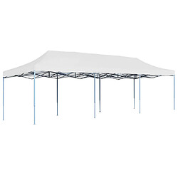 vidaXL Tente de réception pliable 3x9 m Blanc