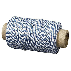 Rayher Ficelle bicolore bleu et blanc 35 m x ø 1 mm