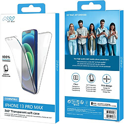 My Way Myway Coque pour iPhone 13 Pro Max 360 Transparent