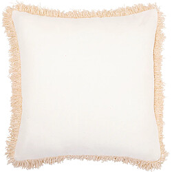 ICONIK INTERIOR Coussin carré design boho Bali, en viscose, coussin + rembourrage - Anja Crème