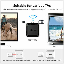 Acheter Tv Box Android 10.0 X96Q Allwinner H313 Quad Core 4K Smart Android Tv 2.4G Wifi X96 Q Set Top Box Réglementation Britannique