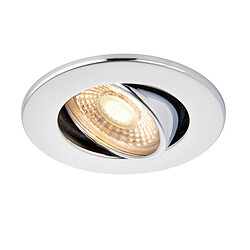 Saxby 500 CCT Lumière Inclinable 5W Encastré Downlight Plaque Effet Chrome