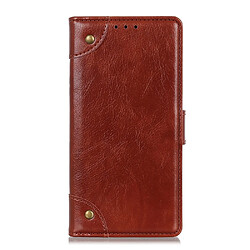 Wewoo Coque Etui à rabat en cuir nappa pour iPhone 11 Pro support et emplacements cartes et porte-monnaie Marron