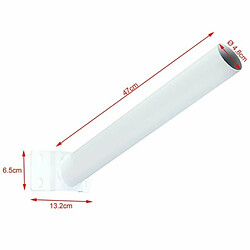 Tradex POTEAU POUR LAMPADAIRE SOLAIRE MÉTAL MUR 50CM pas cher