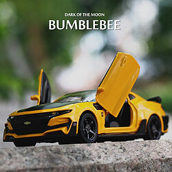 Universal 1: 32 Chevrolet Camaro modèle de voiture en alliage son et moule en métal léger moulé jouet de voiture pour les enfants garçons cadeau moulé sous pression voiture jouet(Jaune)