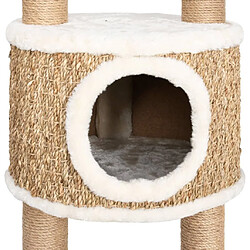 Acheter Arbre à chat,centre de jeux pour chats avec griffoirs,perchoirs et panier 126 cm Herbiers marins -MN85369