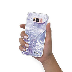 Coque Samsung Galaxy S8 360 intégrale transparente Nacre et Algues Ecriture Tendance Design Evetane. pas cher