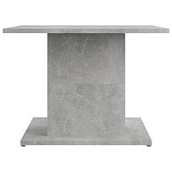 Avis vidaXL Table basse gris béton 55,5x55,5x40 cm bois d'ingénierie