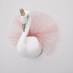 Universal Couronne 3D Cygne Mur Décoratif Mur Suspension Peluche - Goose Horn Wings