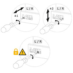 (1 Unite) Kit de tiroir de cuisine et salle de bain avec panneaux incluses, fermeture amortie, profondeur 500 mm, hauteur 178 mm, module 450 mm, Acier, Gris anthracite.