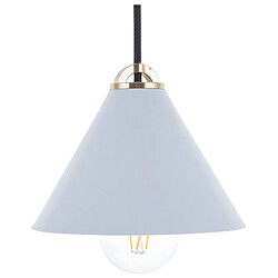 Beliani Lampe suspension ARAGON Métal Bleu clair