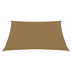 vidaXL Voile d'ombrage 160 g/m² Taupe 4/5x3 m PEHD