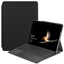 Wewoo Housse Coque Etui en cuir Custer Texture pour ordinateur portable pour Microsoft Surface Go (Noir)