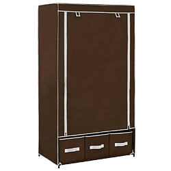 vidaXL Garde-robe Marron 87x49x159 cm Tissu