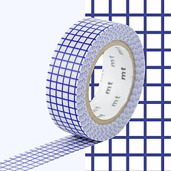 Masking tape quadrillé - Bleu - 1,5 cm x 7 m