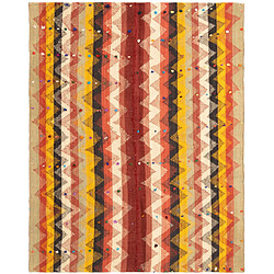 Vidal Tapis de laine 162x129 rouge Jajim