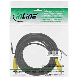 Câble Cinch, InLine®, vidéo, 1x Cinch mâle/mâle 1m, couleur de prise jaune